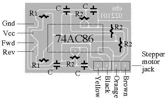 NuStepper PCB component layout