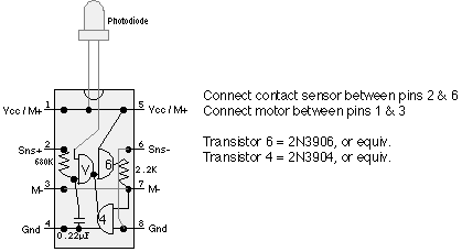 Photosensitive 1381 solar engine IC layout